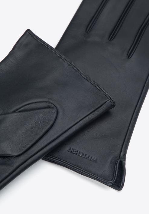 Mănuși pentru bărbați din piele, clasice, negru, 39-6A-019-1-XS, Fotografie 4