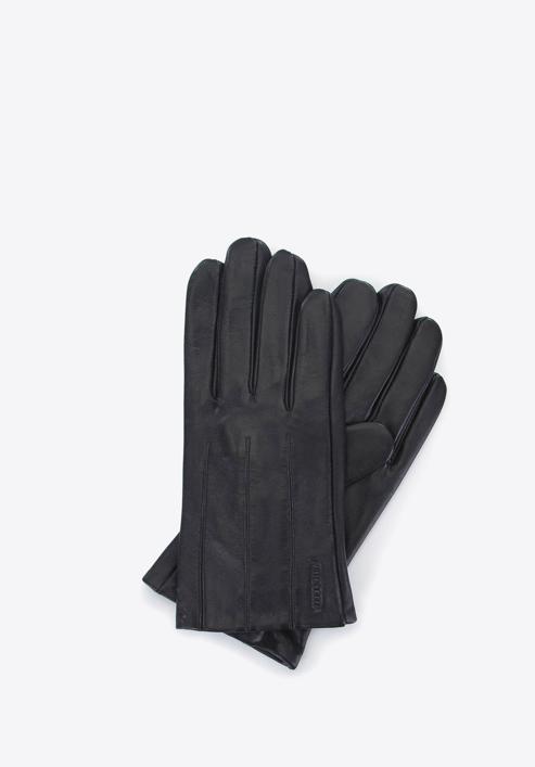 Mănuși pentru bărbați din piele netedă, negru, 45-6-457-B-M, Fotografie 1