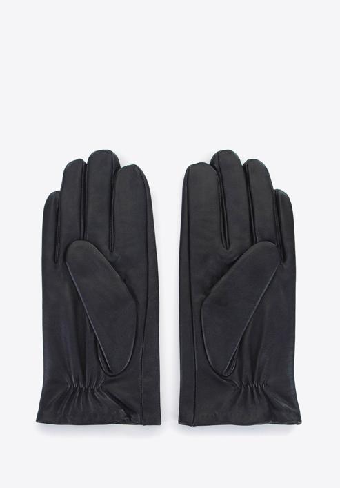 Mănuși pentru bărbați din piele netedă, negru, 45-6-457-B-M, Fotografie 2
