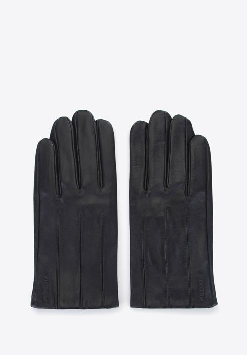 Mănuși pentru bărbați din piele netedă, negru, 45-6-457-B-M, Fotografie 3