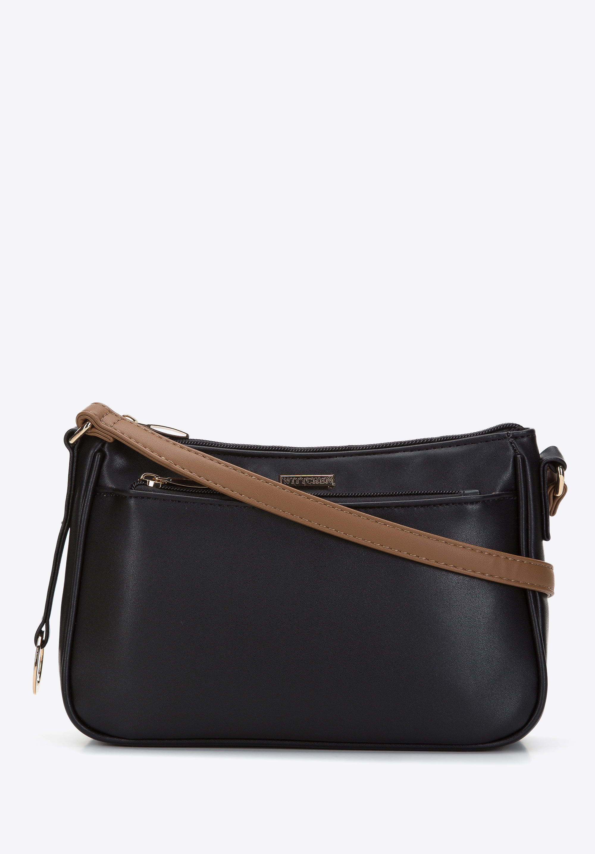 Geantă crossbody în două tonuri pentru femei, negru - maro, 97-4Y-630-1, Fotografie 1
