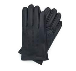 Mănuși de piele pentru bărbați cu cusături, negru, 39-6A-001-1-XL, Fotografie 1
