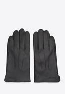 Mănuși de piele pentru bărbați cu cusături, negru, 44-6A-001-4-M, Fotografie 2