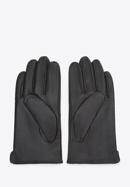 Mănuși de piele pentru bărbați cu cusături, negru, 44-6A-001-1-S, Fotografie 3