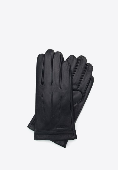 Mănuși din piele izolate pentru bărbați, negru, 39-6L-343-1-S, Fotografie 1