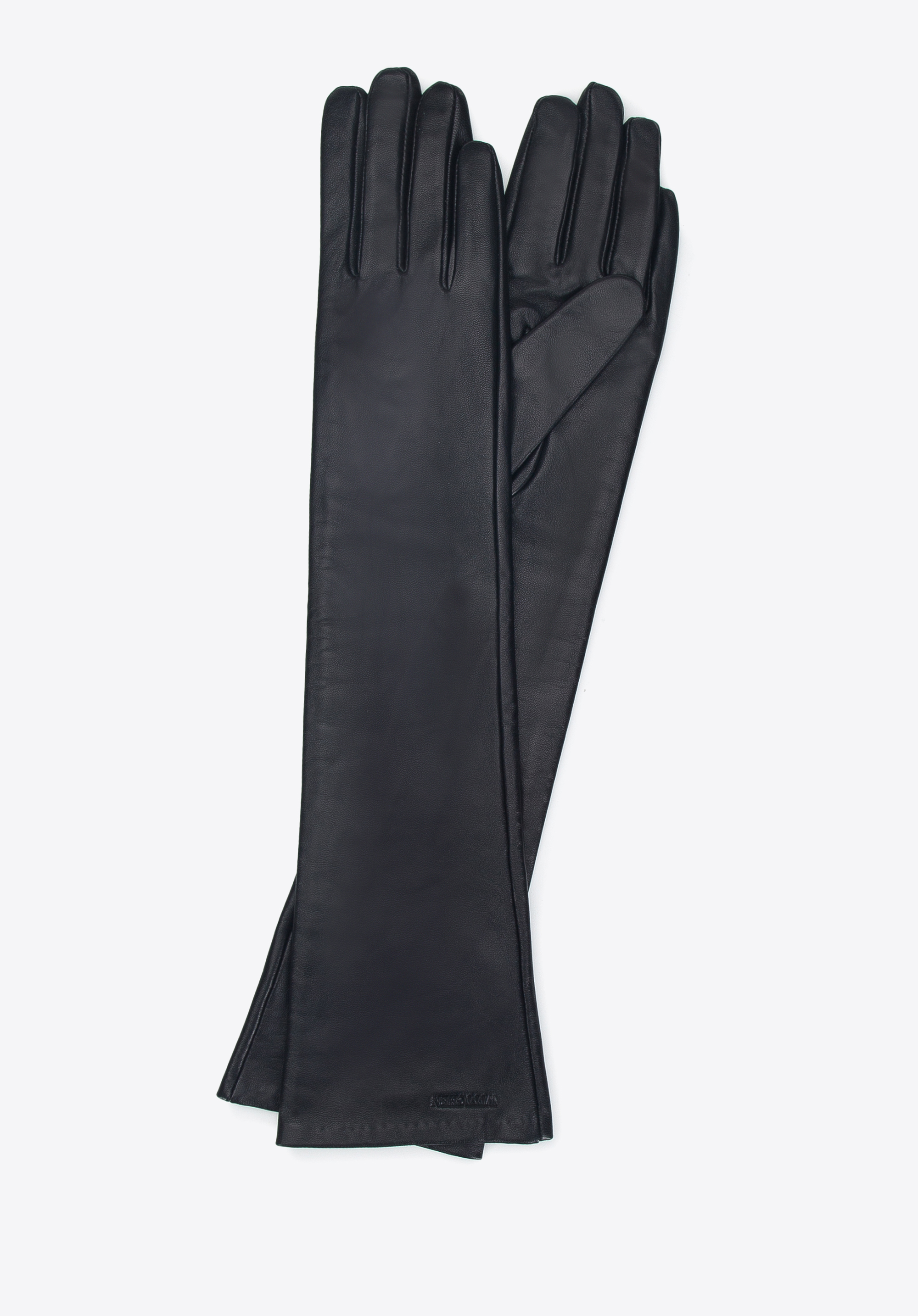 Mănuși dmă din piele lungi, negru, 45-6L-230-1-V, Fotografie 1