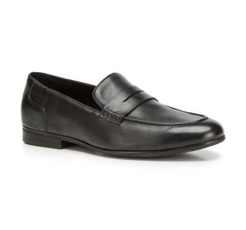 Mocasini barbati din piele, negru, 90-M-518-1-39, Fotografie 1