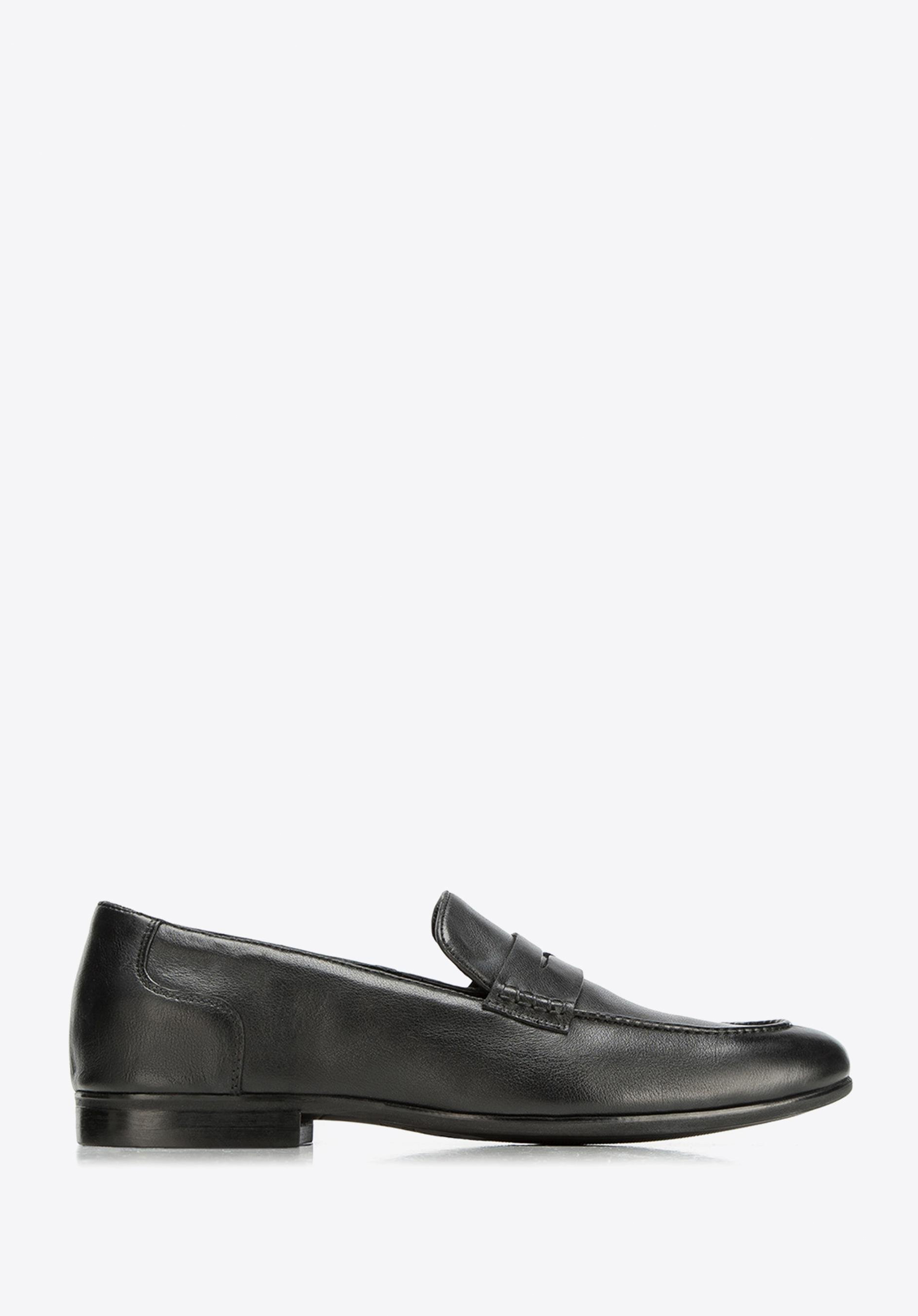 Mocasini barbati din piele, negru, 90-M-518-1-42, Fotografie 1