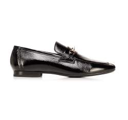 Mocasini de dama din piele cu un zăbăluță, negru, 92-D-158-1-36, Fotografie 1