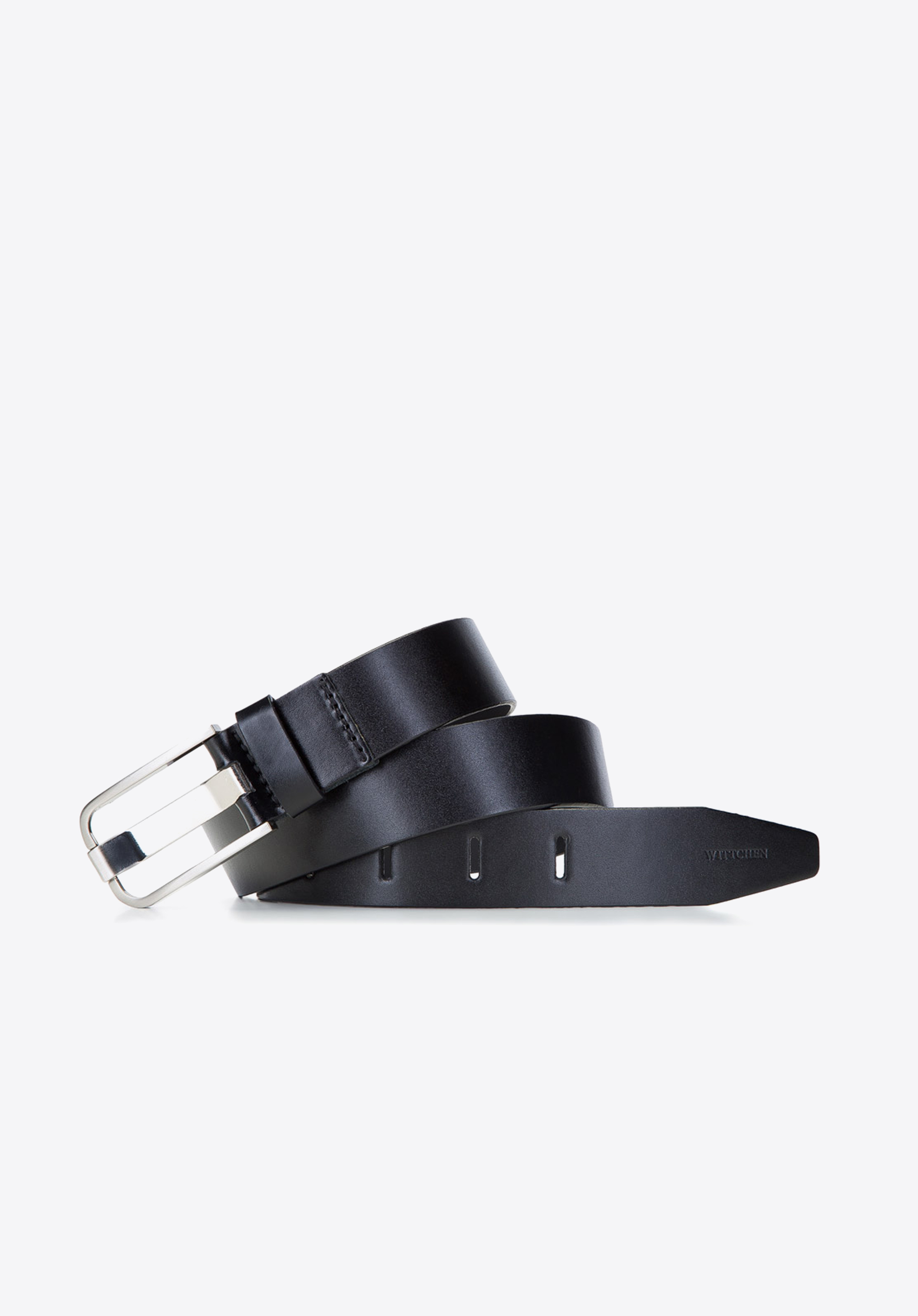 Női bőr öv modern csattal, negru, 92-8D-900-1-L, Fotografie 1