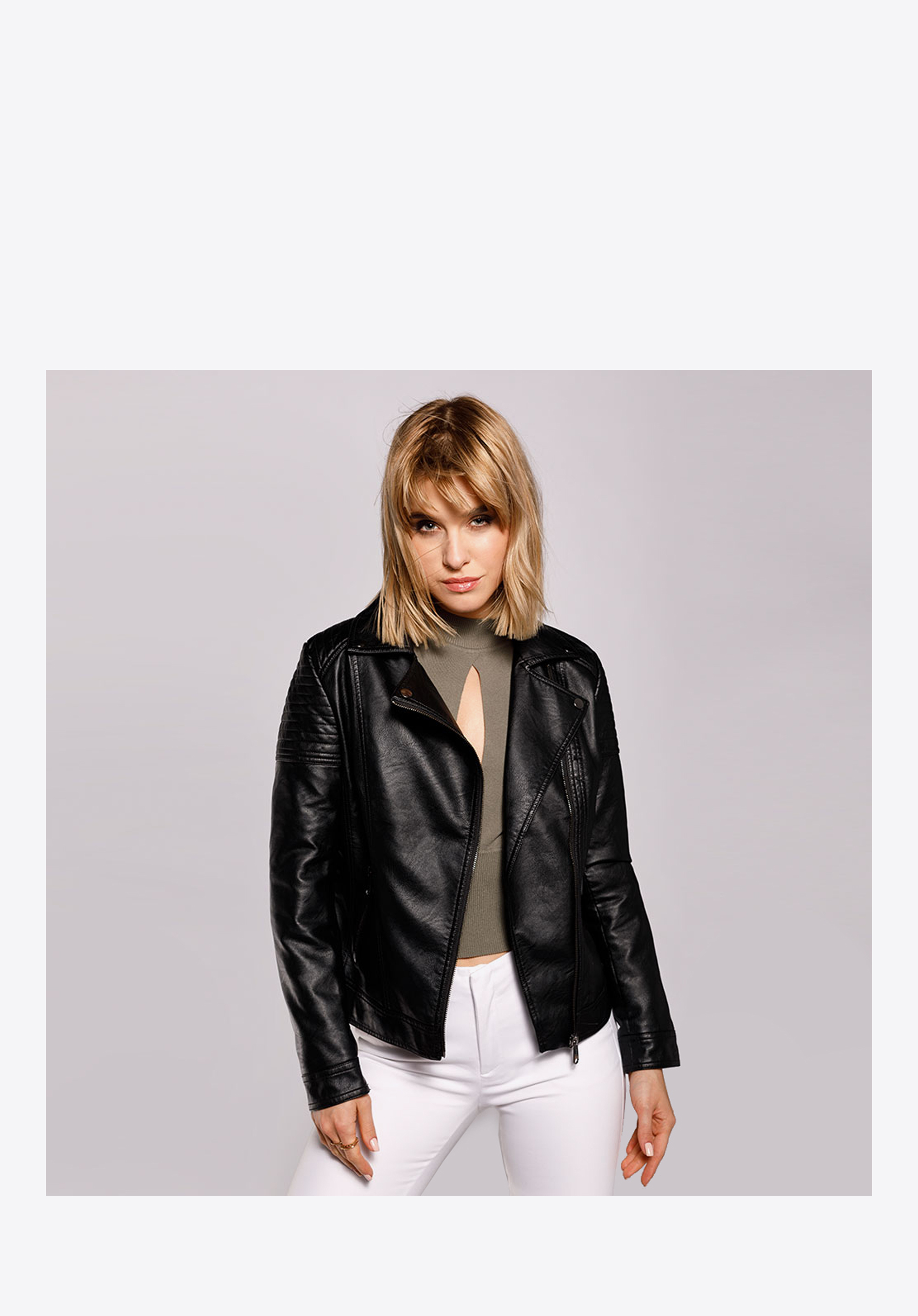 Női steppelt motoros dzseki, negru, 92-9P-101-1-XL, Fotografie 1