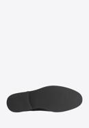 Pantofi bărbătești derby din piele întoarsă ștanțată, negru, 94-M-905-N-42, Fotografie 6