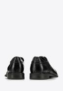 Pantofi bărbătești din piele cu cusături, negru, 94-M-514-1-43, Fotografie 5