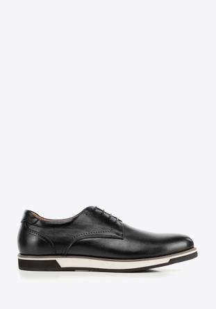 Pantofi bărbătești din piele cu talpă sport, negru, 94-M-512-1-43, Fotografie 1