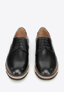 Pantofi bărbătești din piele cu talpă sport, negru, 94-M-512-1-42, Fotografie 3