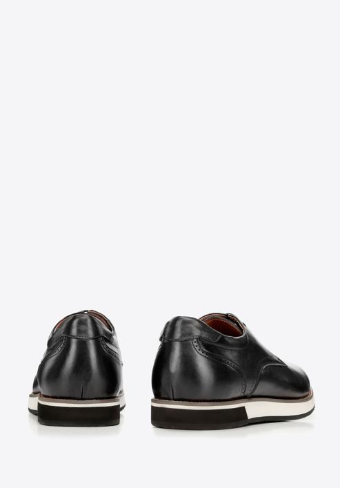 Pantofi bărbătești din piele cu talpă sport, negru, 94-M-512-1-43, Fotografie 5