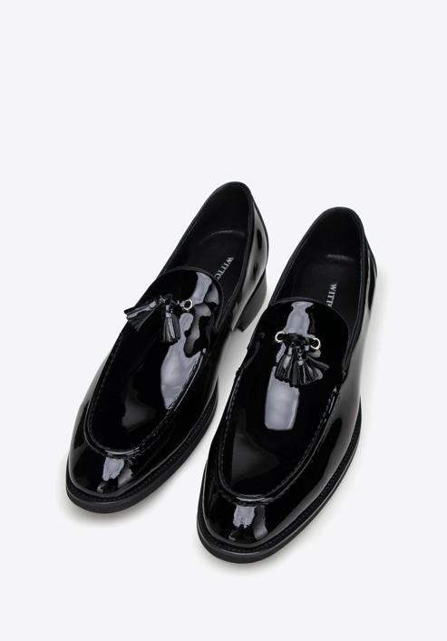 Pantofi bărbătești din piele întoarsă, negru, 98-M-708-1L-40, Fotografie 2