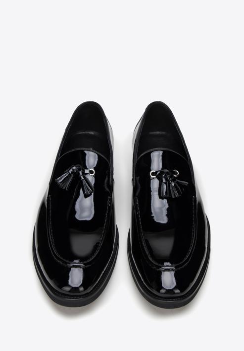 Pantofi bărbătești din piele întoarsă, negru, 98-M-708-1L-42, Fotografie 3