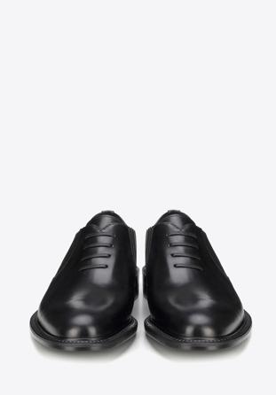 Pantofi bărbătești Oxford din piele, slip-on, negru, BM-B-590-1-45_5, Fotografie 1