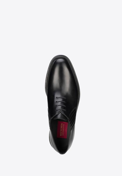 Pantofi bărbătești Oxford din piele, slip-on, negru, BM-B-590-1-39, Fotografie 5