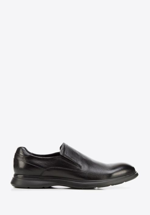Pantofi bărbătești slip-on din piele netedă, negru, 94-M-507-5-44, Fotografie 1