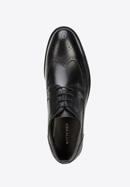 Pantofi barbați Brogue din piele cu talpă ușoară, negru, 96-M-501-5-42, Fotografie 5