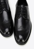 Pantofi barbați Brogue din piele cu talpă ușoară, negru, 96-M-501-5-42, Fotografie 7