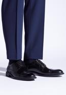 Pantofi bărbați Derby clasic din piele, negru, 96-M-504-4-41, Fotografie 15