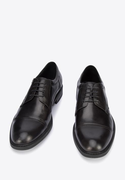 Pantofi bărbați Derby clasic din piele, negru, 95-M-503-1-40, Fotografie 2