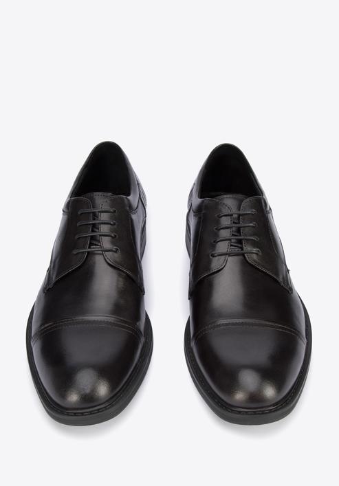 Pantofi bărbați Derby clasic din piele, negru, 95-M-503-1-40, Fotografie 3