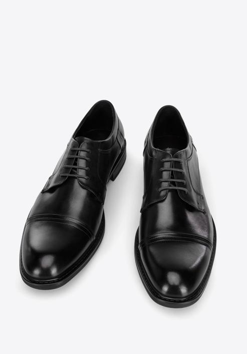Pantofi bărbați Derby clasic din piele, negru, 96-M-504-4-39, Fotografie 3