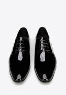 Pantofi bărbați Derby clasic pentru din piele lăcuită, negru, 96-M-502-N-42, Fotografie 2