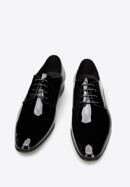 Pantofi bărbați Derby clasic pentru din piele lăcuită, negru, 96-M-502-N-42, Fotografie 3