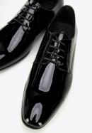 Pantofi bărbați Derby clasic pentru din piele lăcuită, negru, 96-M-502-1-41, Fotografie 8