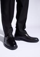 Pantofi barbați Derby din piele cu talpă groasă, negru, 96-M-500-4-43, Fotografie 15