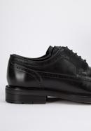 Pantofi bărbați din piele cu talpă groasă, negru, 95-M-702-5-40, Fotografie 8