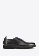 Pantofi bărbați Oxford din piele cu găuri pe talpă ușoară, negru, 95-M-507-N-44, Fotografie 1
