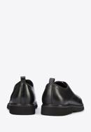 Pantofi bărbați Oxford din piele cu găuri pe talpă ușoară, negru, 95-M-507-N-41, Fotografie 4