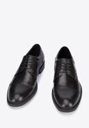 Pantofi bărbați Derby clasic din piele, negru, 95-M-503-5-43, Fotografie 2
