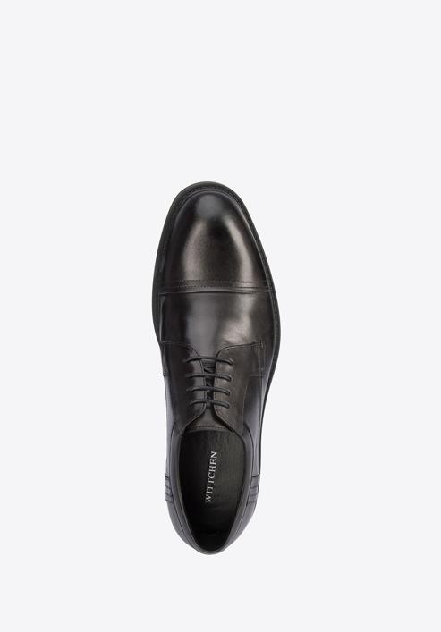 Pantofi bărbați Derby clasic din piele, negru, 95-M-503-1-45, Fotografie 5