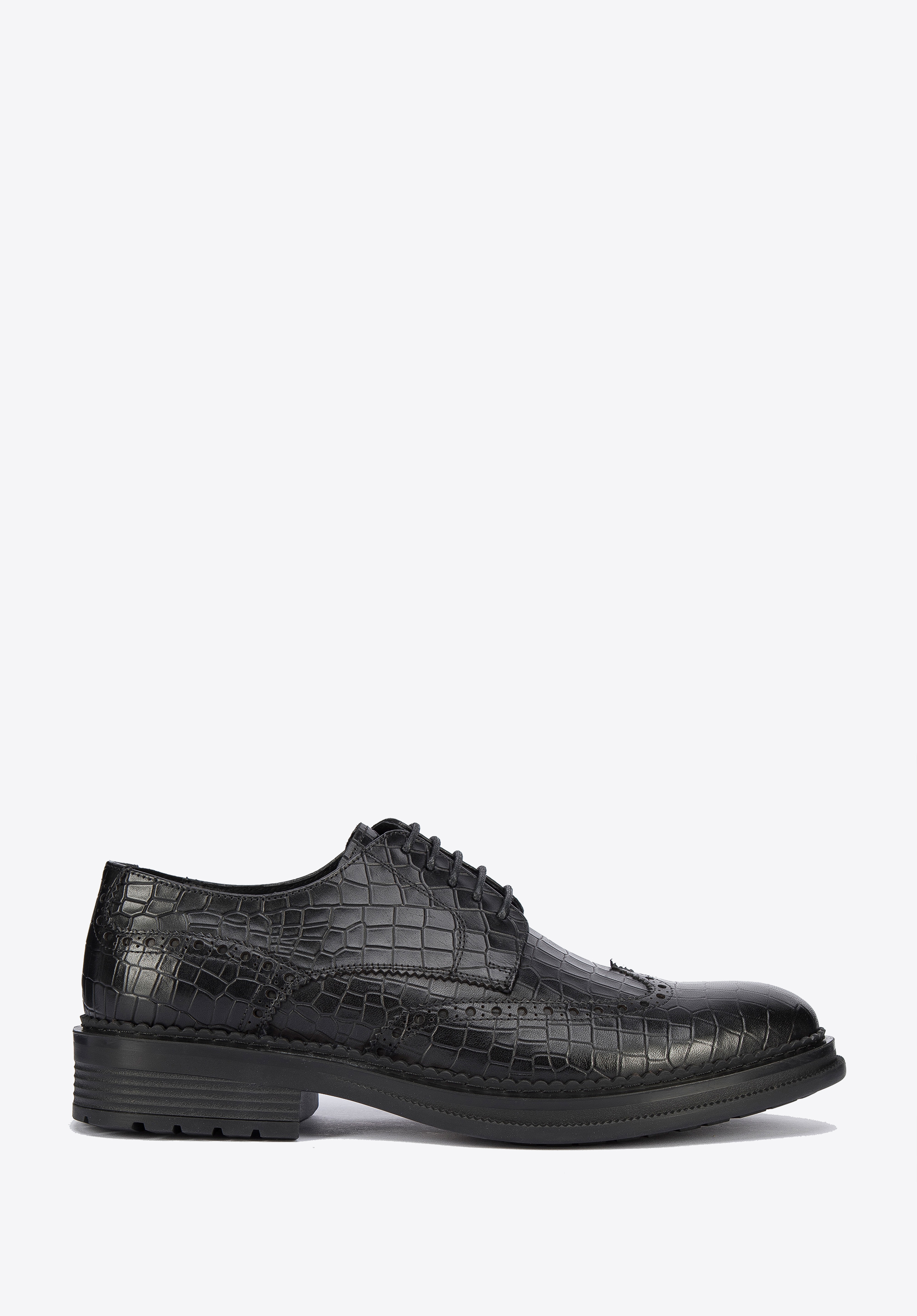 Pantofi bărbați din piele croco