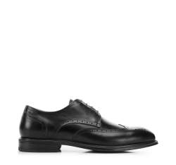 Pantofi brogues din piele pentru bărbați, negru, 94-M-906-1-42, Fotografie 1