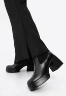 Pantofi cu toc stiletto din piele pentru femei, negru, 97-D-300-1-41, Fotografie 15