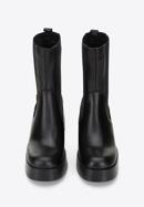 Pantofi cu toc stiletto din piele pentru femei, negru, 97-D-300-1-36, Fotografie 3