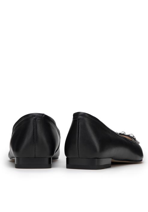 Pantofi de damă cu toc mic., negru, 98-D-956-9-38, Fotografie 5