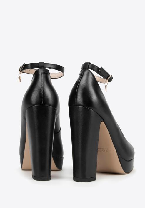 Pantofi de dama din piele, negru, 98-D-951-0-39, Fotografie 4