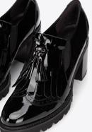 Pantofi de damă din piele întoarsă cu elastice pentru femei, negru, 93-D-101-1-41, Fotografie 8