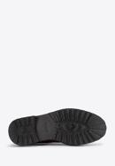 Pantofi de damă din piele lăcuită cu șiret, negru, 95-D-521-1-39, Fotografie 6