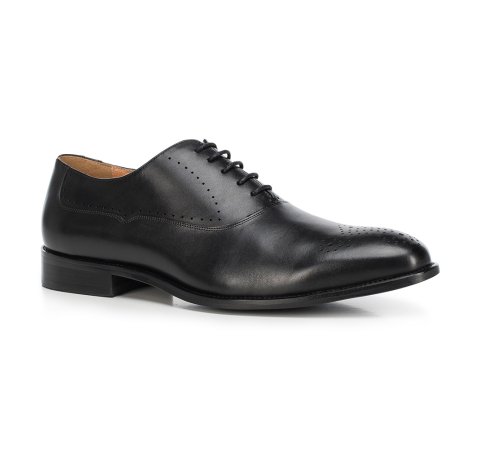 Pantofi de tip Oxford din piele pentru bărbați, negru, 90-M-515-1-40, Fotografie 1