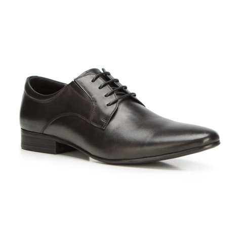 Pantofi derby barbati din piele cu elastic, negru, 90-M-920-1-40, Fotografie 1